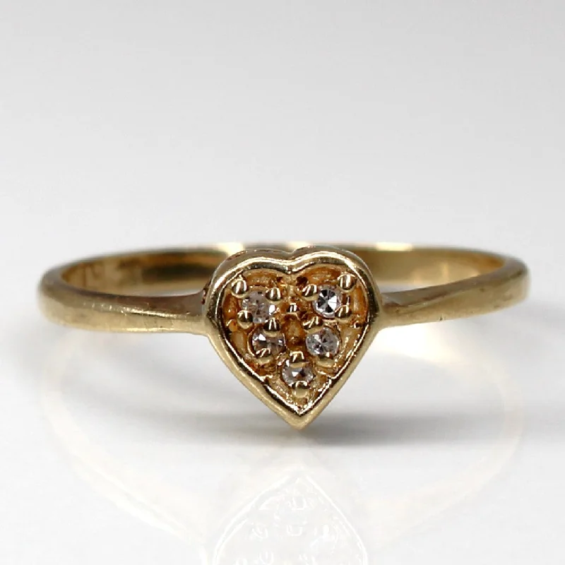 Flash Jewelry Sale – Get Stunning Pieces At Low Prices Cluster Diamond Heart Ring | 0.03ctw | SZ 6.75 |