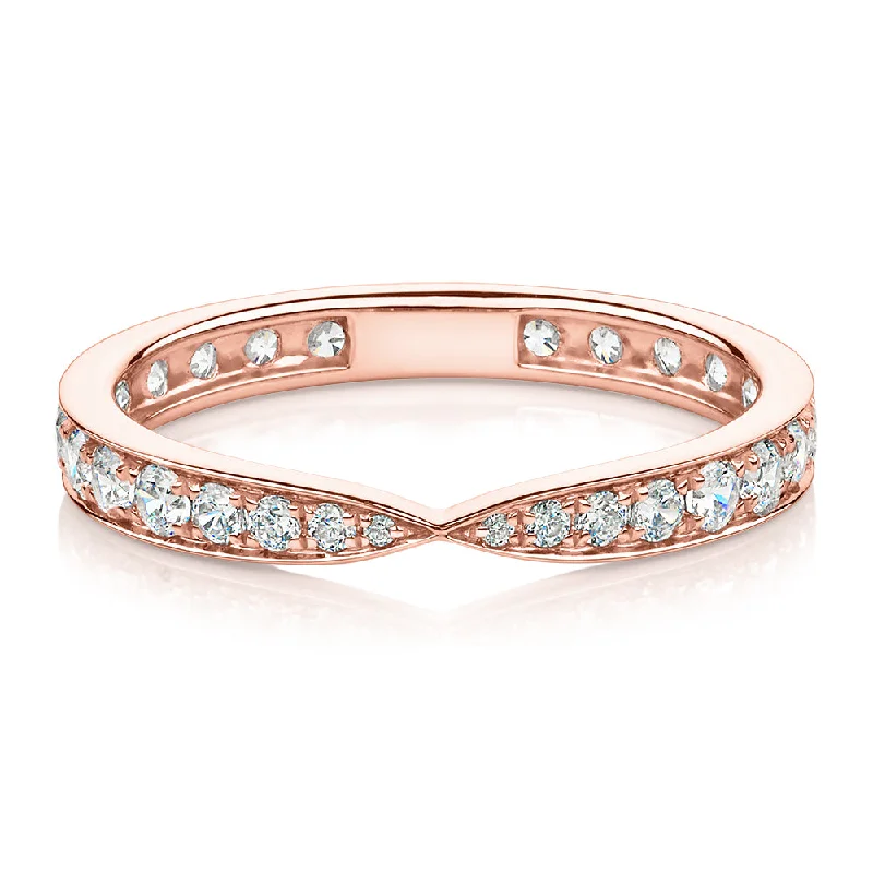 Unmissable Discounts On Timeless Jewelry Pieces All-rounder eternity band with 0.75 carats* of diamond simulants in 10 carat rose gold Unmissable Discounts On Timeless Jewelry Pieces All-rounder eternity band with 0.75 carats* of diamond simulants in 10 carat rose gold