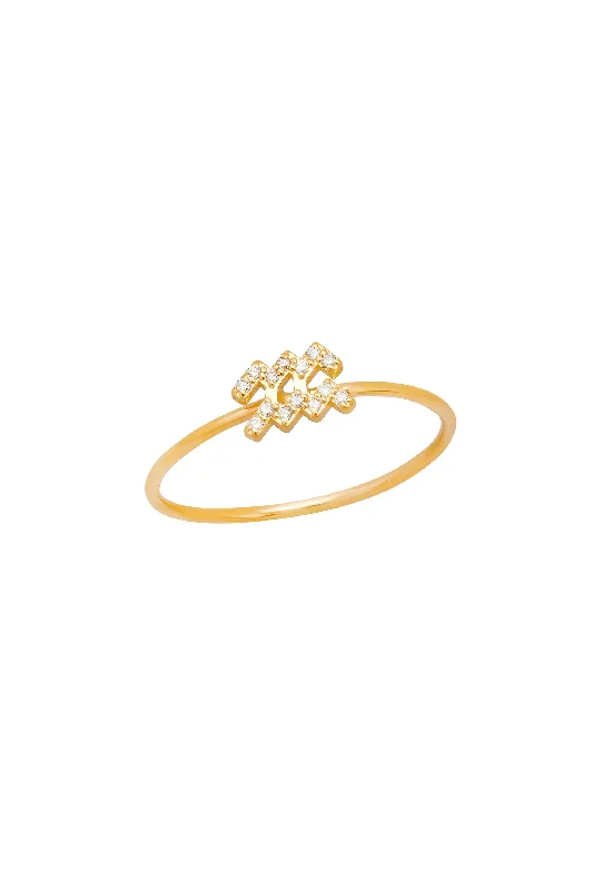 Chic And Stylish Jewelry At Exclusive Prices Diamond Aquarius Ring
