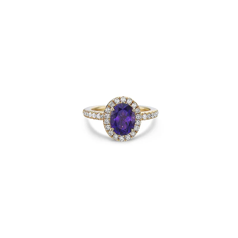 Amethyst and Yellow Gold