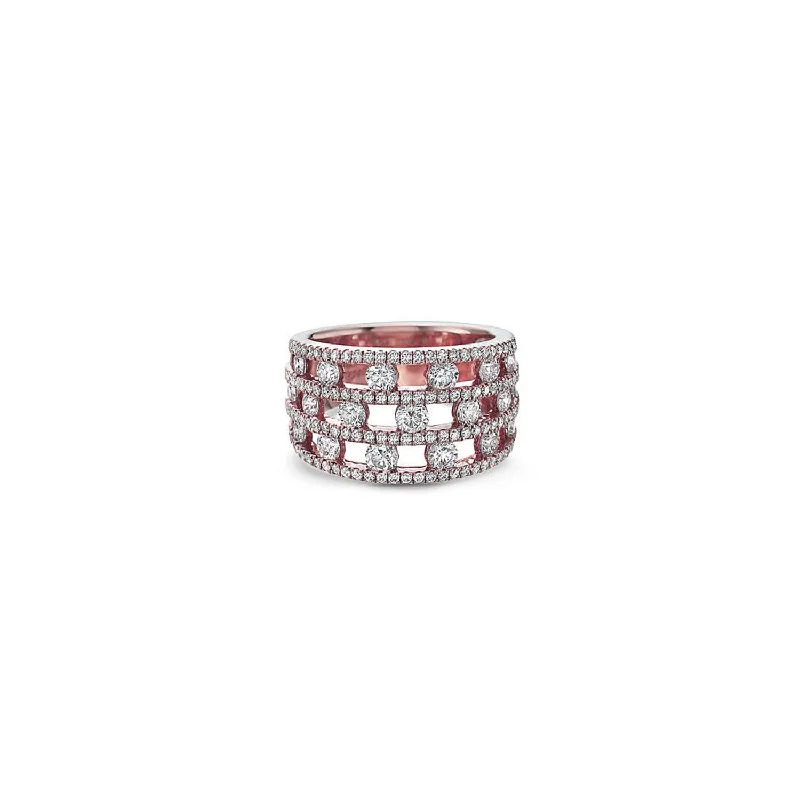 Exclusive Jewelry Sale – Shine For Less Diamond Air Triple Row Ring