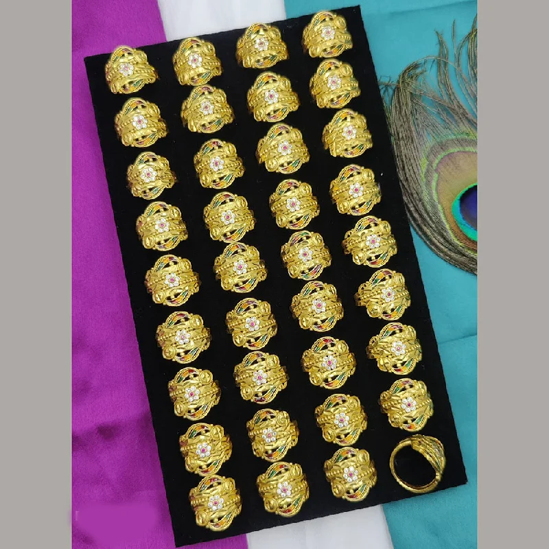Shop Dazzling Jewelry At The Best Prices Fancyla Gold Plated Ring Combo