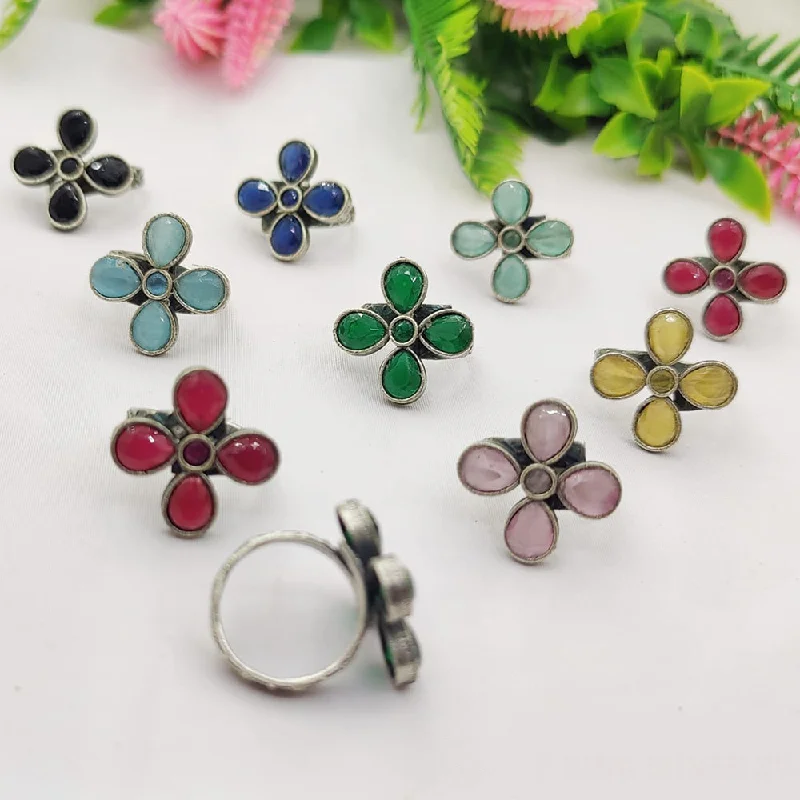 Your Dream Jewelry At Dream Prices – Shop Now Fancyla Oxidised Plated Pota Stone Rings