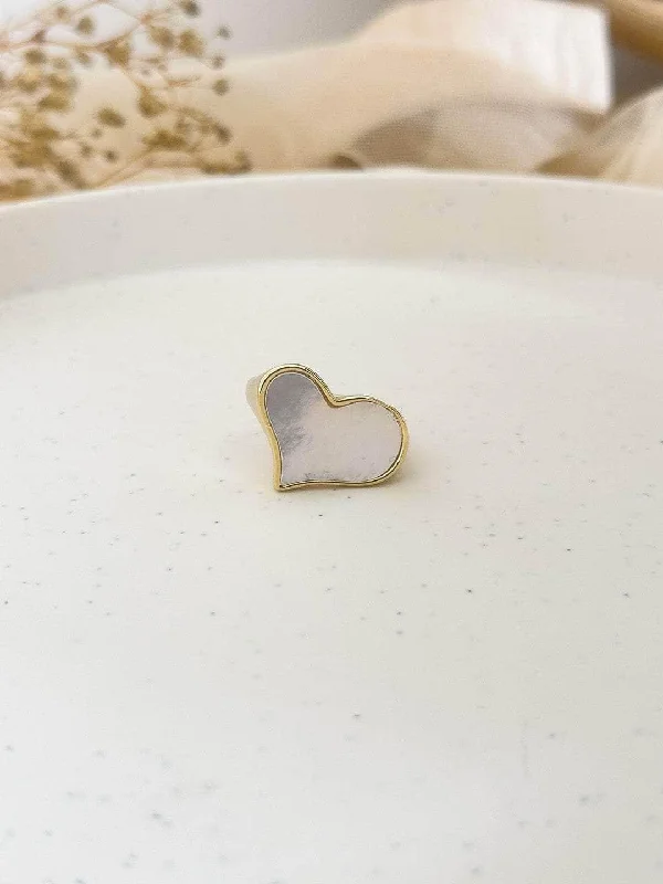 Jewelry Clearance Sale – Final Reductions Heart Shaped Pearl Statement Ring