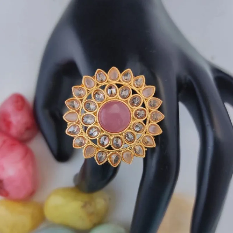 Premium Jewelry At Promotional Prices – Shine Today Heera Jewellers Gold Plated Crystal Stone Adjustable Ring Premium Jewelry At Promotional Prices – Shine Today Heera Jewellers Gold Plated Crystal Stone Adjustable Ring