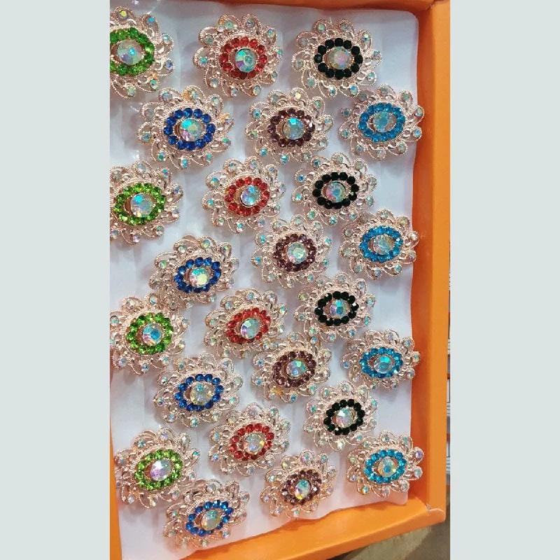 High-End Jewelry, Now More Affordable Than Ever Kavita Art Austrian Sone Multi Colors Rings Combo High-End Jewelry, Now More Affordable Than Ever Kavita Art Austrian Sone Multi Colors Rings Combo