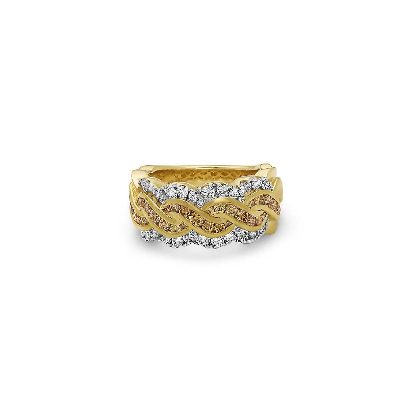 Breathtaking Jewelry, Breathtaking Prices Krypell Collection Diamond Braid Ring