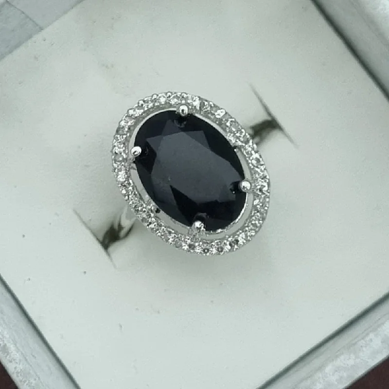 Best Jewelry Sale – Shop Exclusive Designs Now Lucentarts Jewellery Silver Plated Crystal Stone Adjustable Rings