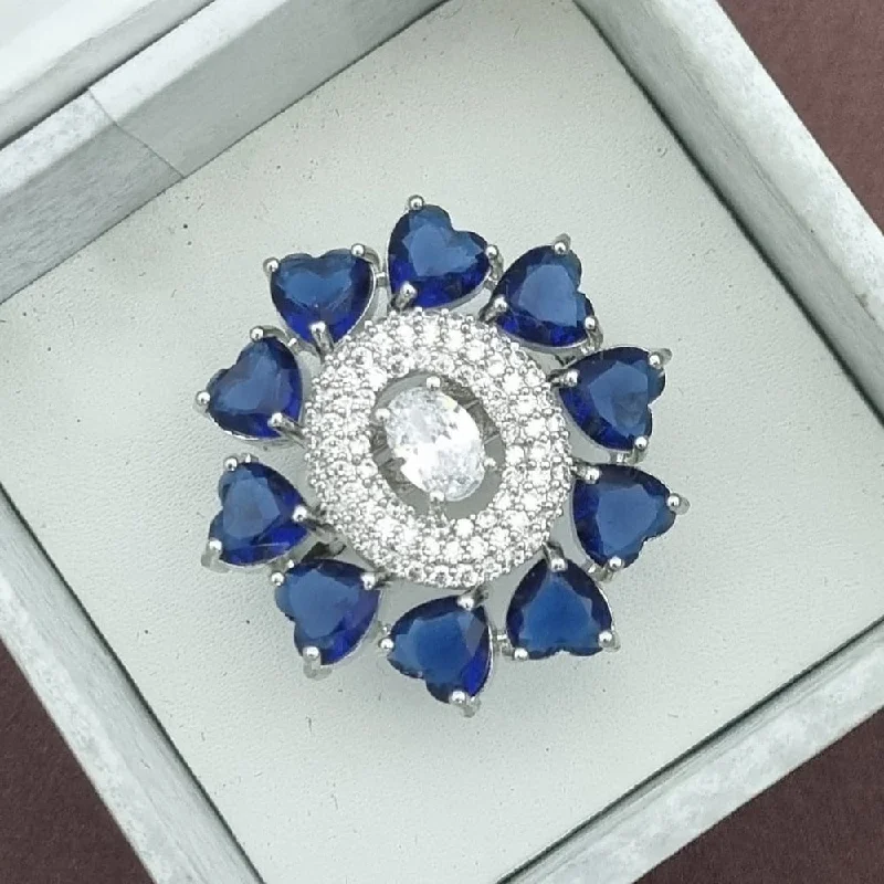 Best Jewelry Deals – Shop Premium Pieces At Great Prices Lucentarts Jewellery Silver Plated Crystal Stone Adjustable Rings