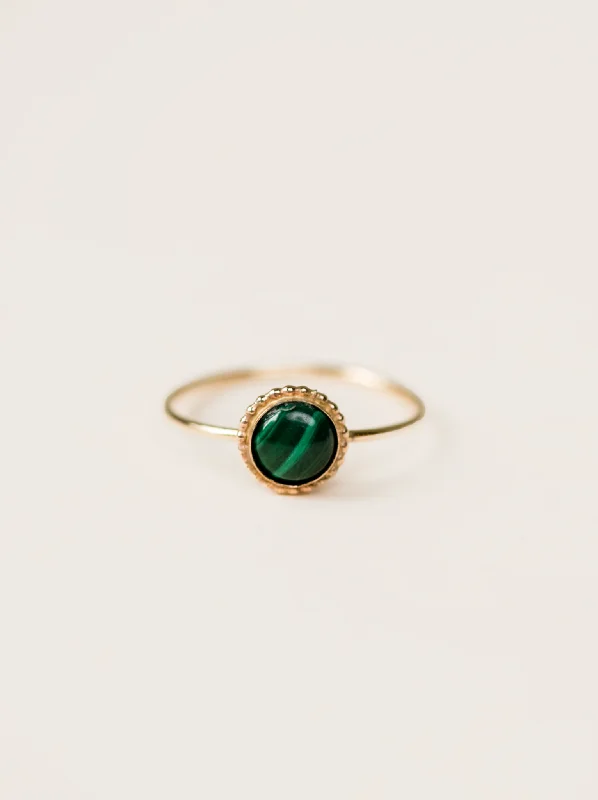 Limited-Time Jewelry Sale – Don't Miss Out On Dazzling Discounts Malachite Halo Ring