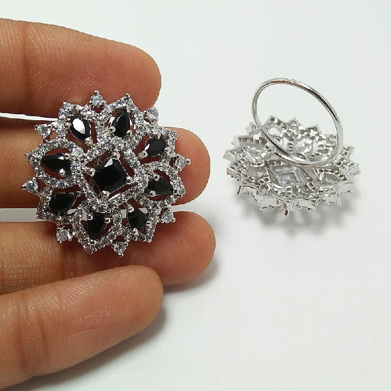 Premium Diamond Jewelry For Unforgettable Moments Manisha Jewellery Silver Plated AD Rings Premium Diamond Jewelry For Unforgettable Moments Manisha Jewellery Silver Plated AD Rings