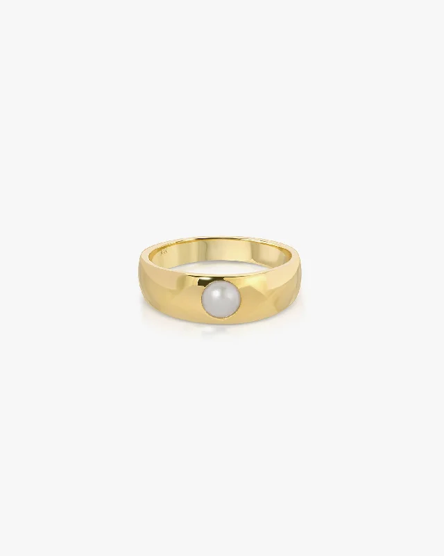 High-Quality Gemstone Jewelry For Special Occasions Perla Pinky Ring