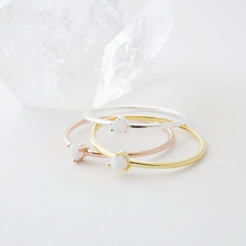 Luxury Handcrafted Jewelry For Elegant Looks Opal Orb Ring