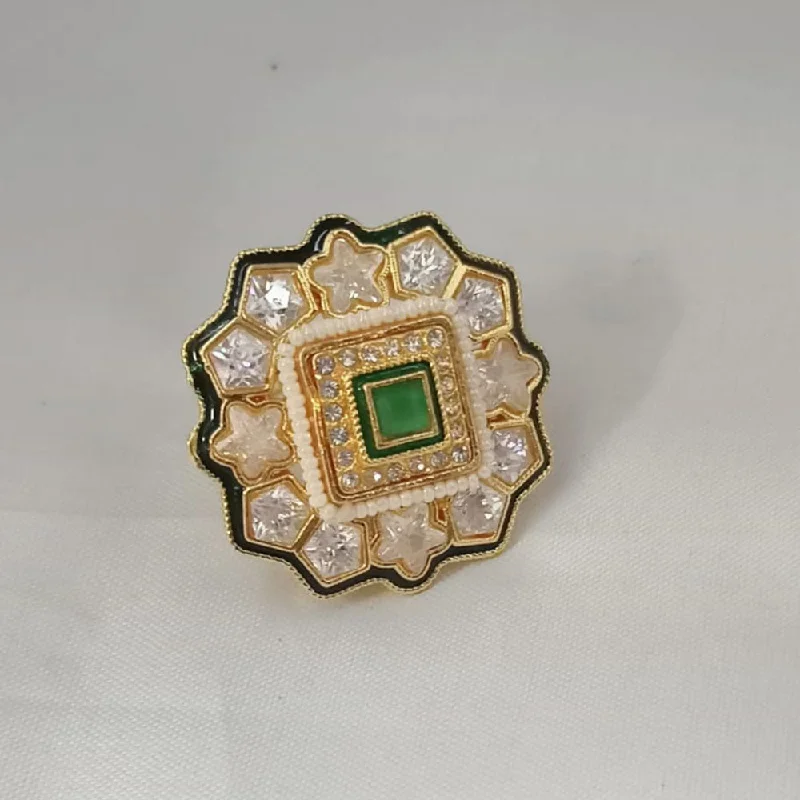 Luxury Meets Affordability – Jewelry Sale Now Live Padmawati Bangles Gold Plated Polki Kundan And Pearls Adjustable Ring Luxury Meets Affordability – Jewelry Sale Now Live Padmawati Bangles Gold Plated Polki Kundan And Pearls Adjustable Ring