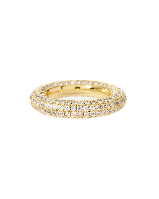 Best-Selling Jewelry Styles Now At Exclusive Discounts Pave Amalfi Ring- Gold