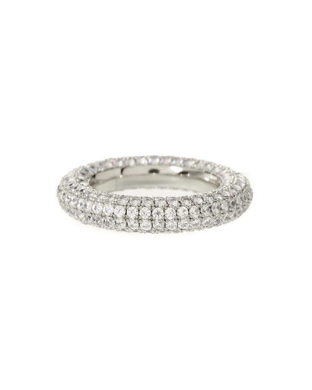 Get The Best Deals On Timeless Jewelry Pieces Pave Amalfi Ring- Silver