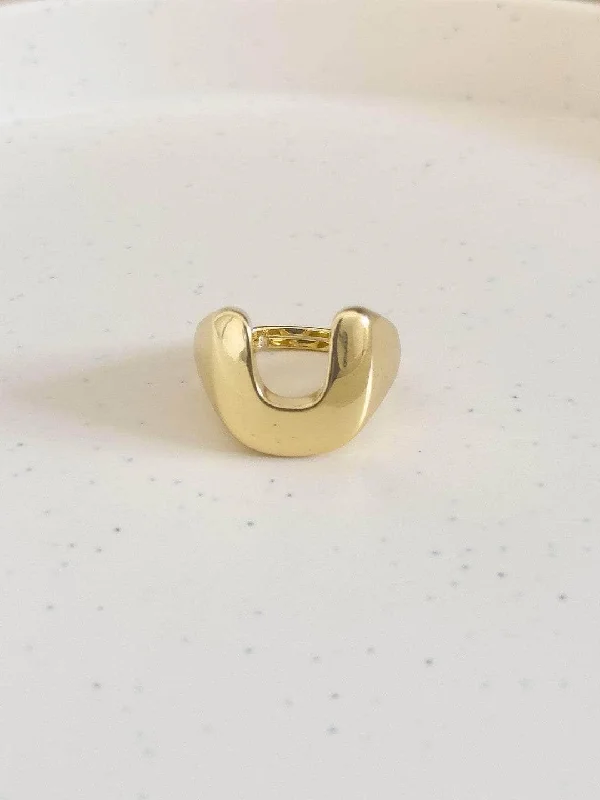 Flash Sale On Stunning Jewelry – Limited Stock Available Personalized Chunky Horseshoe Metal Ring