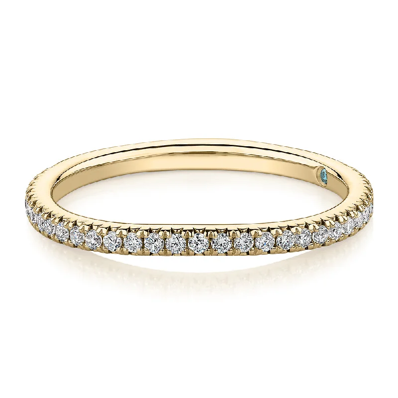 Best-Selling Jewelry Styles Now At Exclusive Discounts Premium Laboratory Created Diamond, 0.23 carat TW round brilliant curved wedding or eternity band in 18 carat yellow gold Best-Selling Jewelry Styles Now At Exclusive Discounts Premium Laboratory Created Diamond, 0.23 carat TW round brilliant curved wedding or eternity band in 18 carat yellow gold