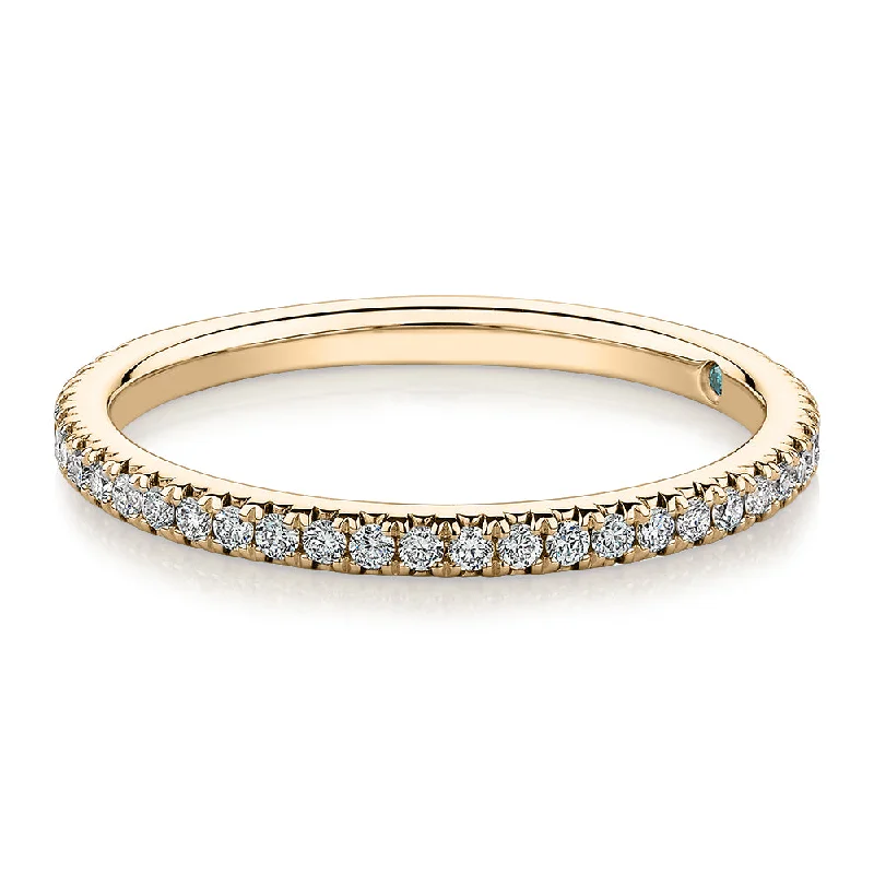 Accessorize For Less – Luxury Jewelry At Affordable Prices Premium Laboratory Created Diamond, 0.23 carat TW round brilliant wedding or eternity band in 18 carat yellow gold