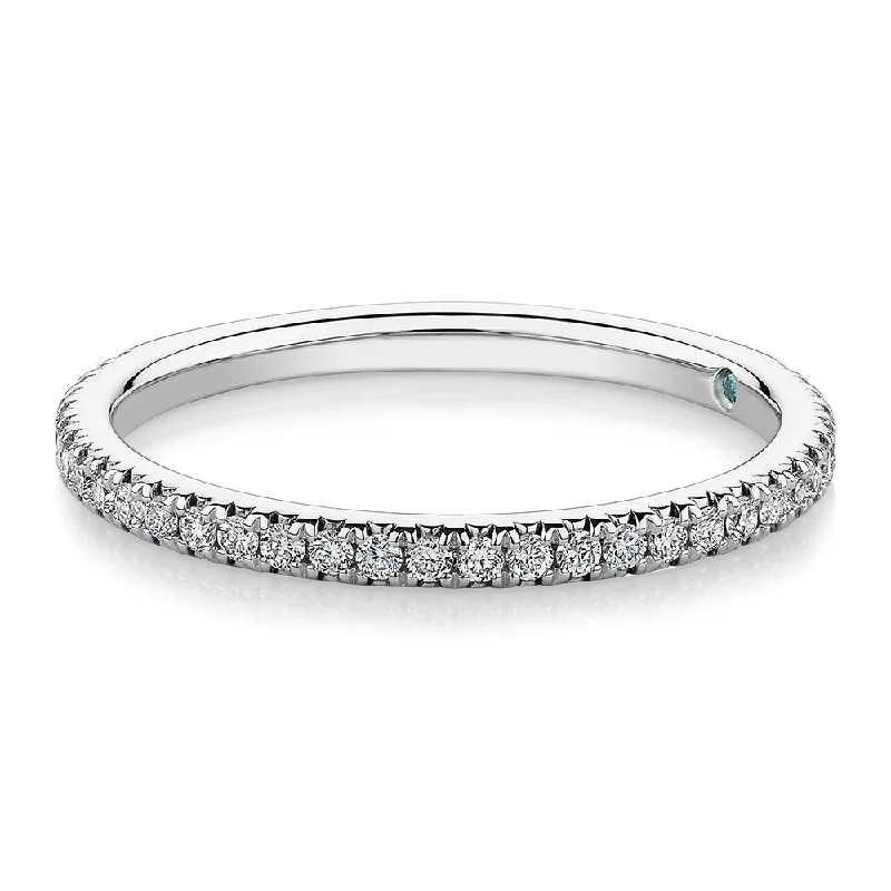 Once-A-Year Jewelry Sale – Grab Your Favorites Now Premium Laboratory Created Diamond, 0.23 carat TW round brilliant wedding or eternity band in platinum