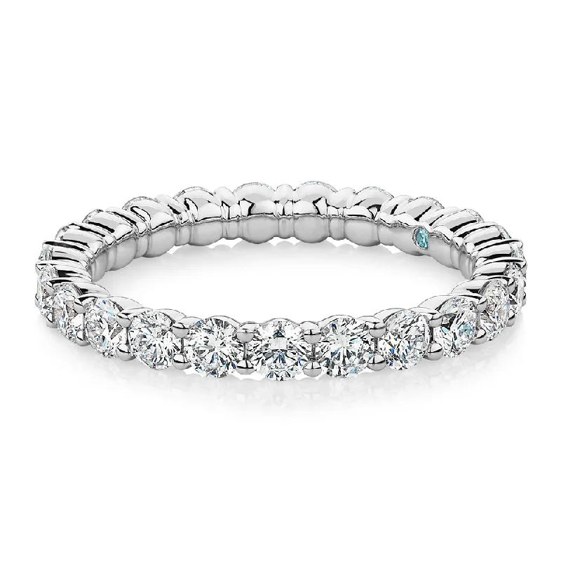 Adjustable Charm Bracelets For A Perfect Fit Premium Laboratory Created Diamond, 1.86 carat TW round brilliant all-rounder wedding or eternity band in 14 carat white gold Adjustable Charm Bracelets For A Perfect Fit Premium Laboratory Created Diamond, 1.86 carat TW round brilliant all-rounder wedding or eternity band in 14 carat white gold