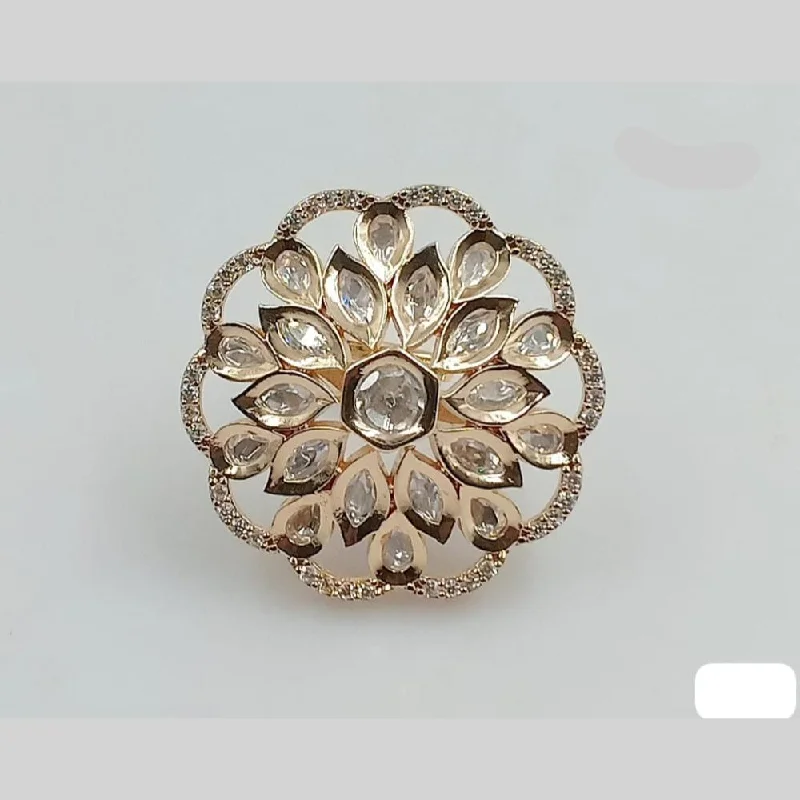 Trendy And Classic Jewelry Now At Reduced Prices Rani Sati Jewels Gold Plated Polki Kundan Stone Ring