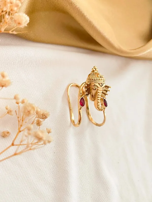 Holiday Jewelry Sale – Perfect Gifts At The Best Prices Real Kemp Classic Ganesha Vanki Finger Ring