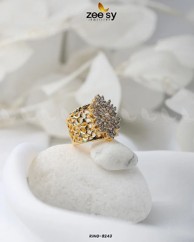 Luxury Handcrafted Jewelry For Elegant Looks Floral Ring-8243