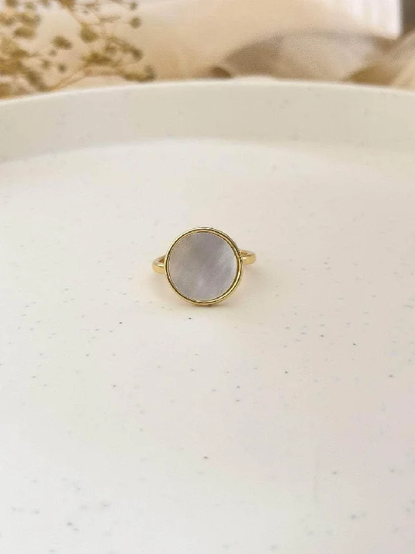 Sparkle For Less – Shop Jewelry Deals Now Round Shaped Pearl Statement Ring