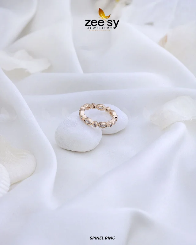 Affordable Gold-Plated Jewelry For Modern Fashion Spinel Ring