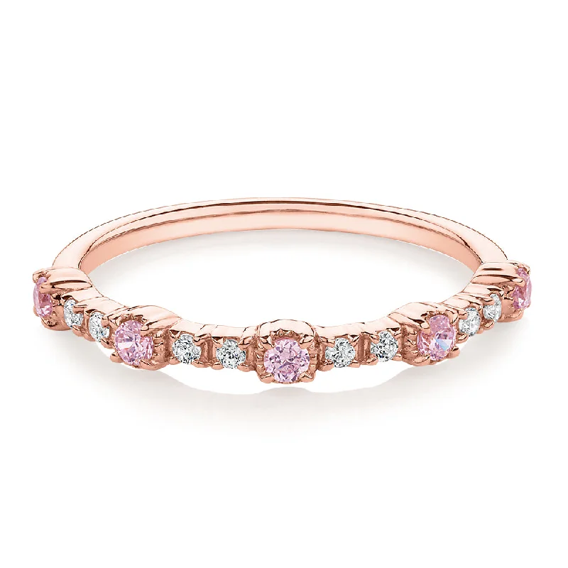 Huge Markdowns On Premium Jewelry Styles Wedding or eternity band with 0.23 carats* of diamond simulants in 10 carat rose gold Huge Markdowns On Premium Jewelry Styles Wedding or eternity band with 0.23 carats* of diamond simulants in 10 carat rose gold