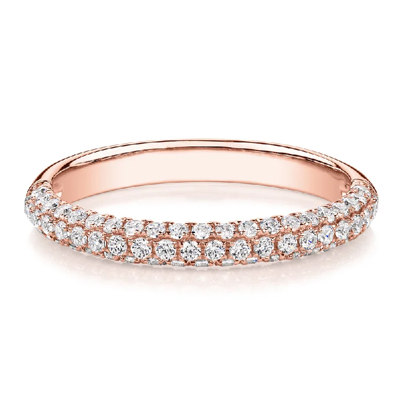 Exclusive Jewelry Sale – Sparkle For Less Wedding or eternity band with 0.43 carats* of diamond simulants in 10 carat rose gold Exclusive Jewelry Sale – Sparkle For Less Wedding or eternity band with 0.43 carats* of diamond simulants in 10 carat rose gold
