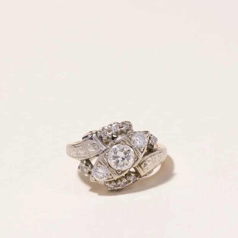 Must-Have Jewelry At Irresistible Discounts 14k Two Tone Gold Diamond Ring | 0.99ctw | SZ 5.25