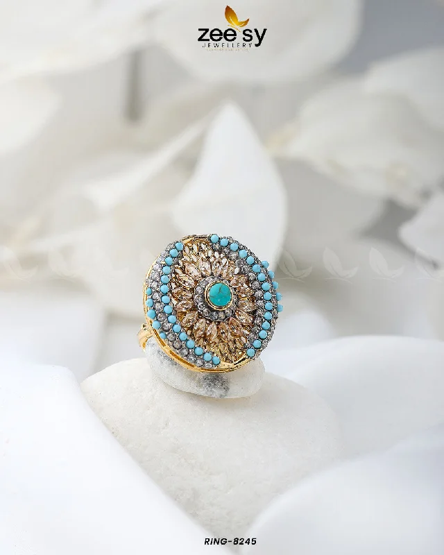 Best Jewelry Sale – Shop Exclusive Designs Now Zircon Cluster Ring-8245