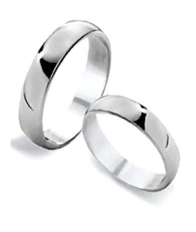 Flash Sale On Stunning Jewelry – Don't Miss Out His and Hers Classic Sterling Silver Wedding Rings | 4mm