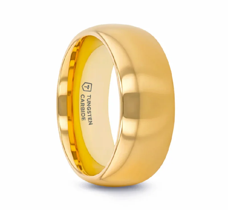 Fine Jewelry, Limited-Time Offers Available ORO Traditional Domed Gold-Plated Tungsten Carbide Wedding Ring Fine Jewelry, Limited-Time Offers Available ORO Traditional Domed Gold-Plated Tungsten Carbide Wedding Ring