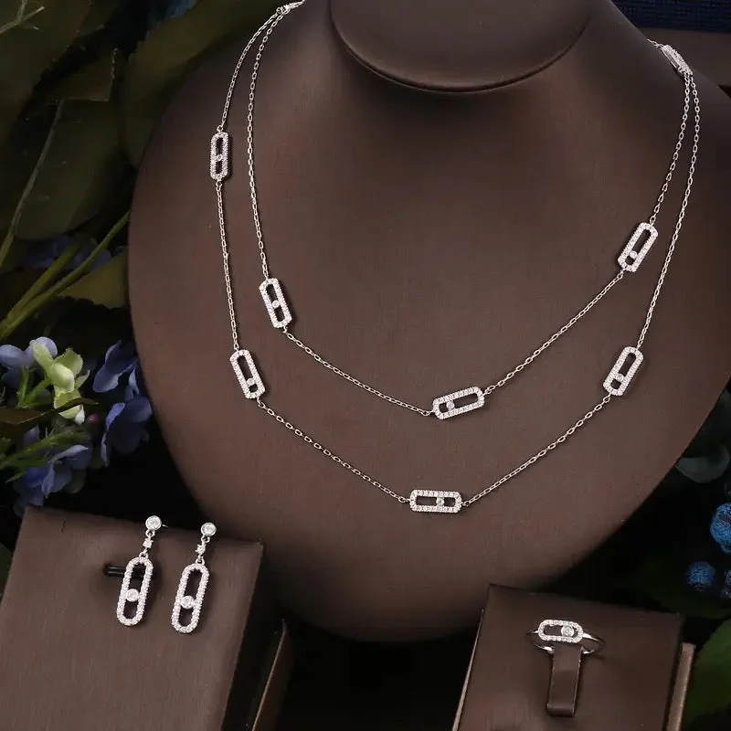 Handcrafted Jewelry Sale – Unique Designs At Low Prices 3pcs Bridal Zirconia Full Jewelry Sets For Women S4447342 Handcrafted Jewelry Sale – Unique Designs At Low Prices 3pcs Bridal Zirconia Full Jewelry Sets For Women S4447342