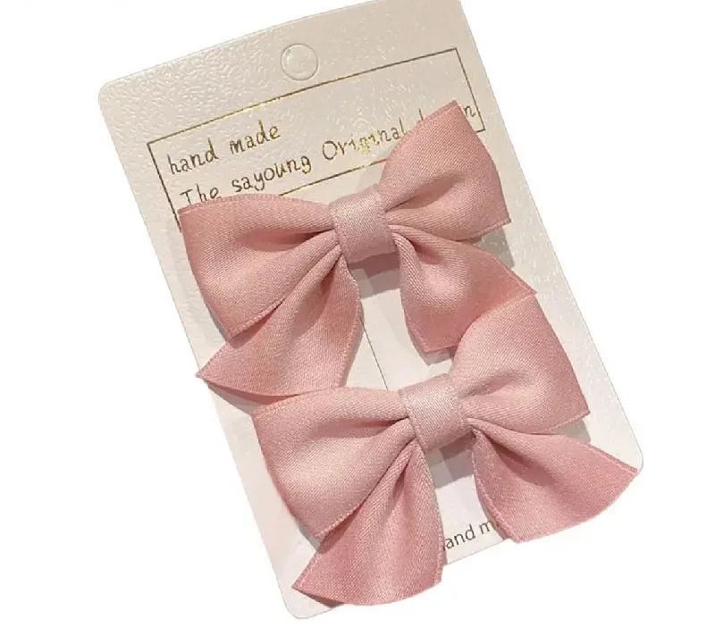 Cute Bows Baby Girls Hair Clips Solid Color Floral Pattern Children Hairpins Korean Korean Kids Hair Accessories