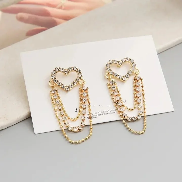 Shop Fine Jewelry With Exclusive Savings Elegant Niche Design Hollow-out Love Heart Hoop Earrings S488902 Shop Fine Jewelry With Exclusive Savings Elegant Niche Design Hollow-out Love Heart Hoop Earrings S488902