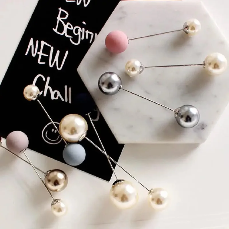 Fashion Artificial Pearl Brooch Pin Women High Quality Accessories Jacket Coat Decoration Jewelry Gift For Girls