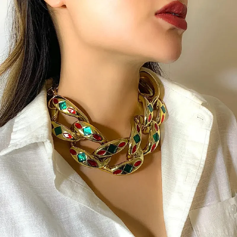 Luxury Meets Affordability – Jewelry Sale Now Live Fashion hyperbolic punk color drop oil clavicle necklace X4539363 Luxury Meets Affordability – Jewelry Sale Now Live Fashion hyperbolic punk color drop oil clavicle necklace X4539363