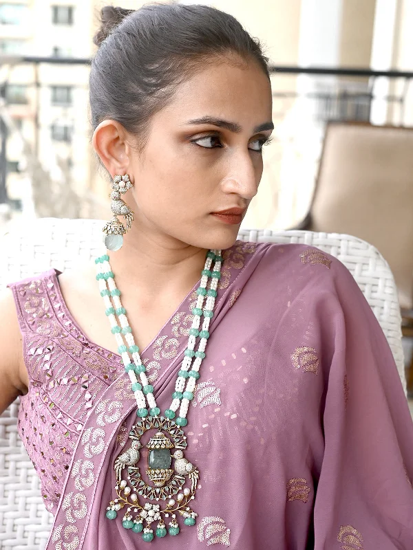 Bestselling Jewelry Now On Sale – Elevate Your Look Odette Sea Green Mixed Metal Embellished Gold Plated Neckpiece Set For Women Bestselling Jewelry Now On Sale – Elevate Your Look Odette Sea Green Mixed Metal Embellished Gold Plated Neckpiece Set For Women