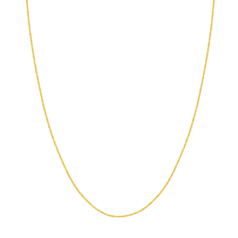 Your Perfect Accessory At The Perfect Price 14k Gold 1.02mm Wheat Chain