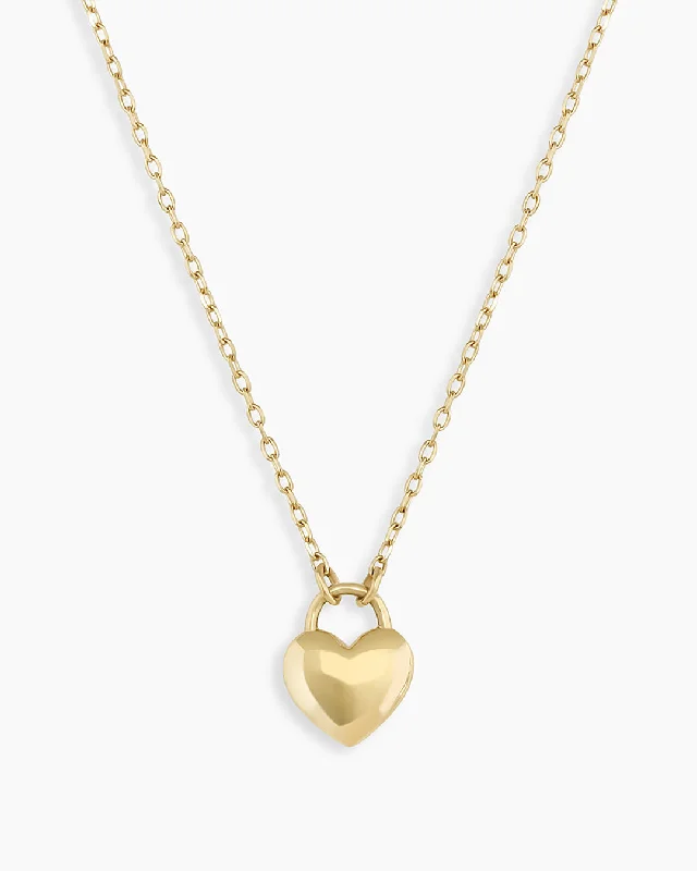 Shop Elegant Jewelry At Unbeatable Prices 14k Gold Heart Padlock Necklace