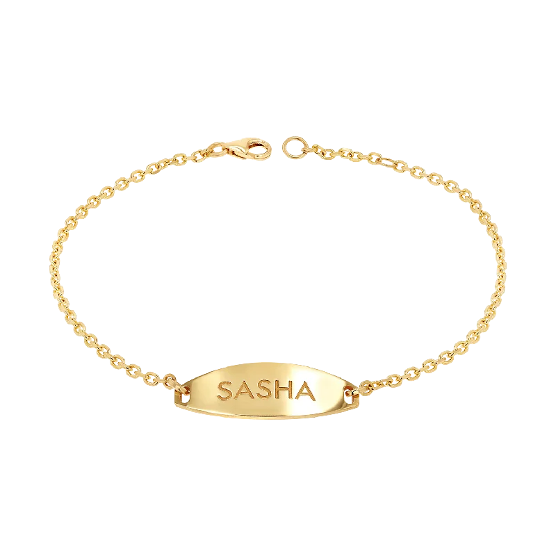 Flash Deals On Fine Jewelry – Shop Before It's Gone Signature Elongated Oval ID Engravable Bracelet Flash Deals On Fine Jewelry – Shop Before It's Gone Signature Elongated Oval ID Engravable Bracelet