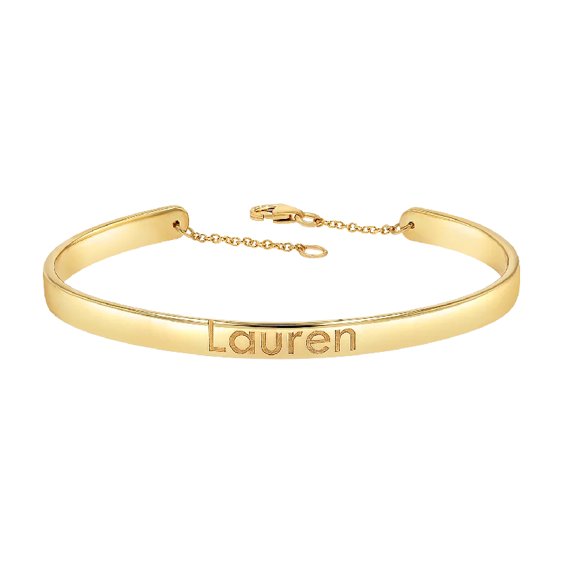 Exclusive Jewelry Markdowns – Limited-Time Offer Signature Engravable Cuff ID Bracelet