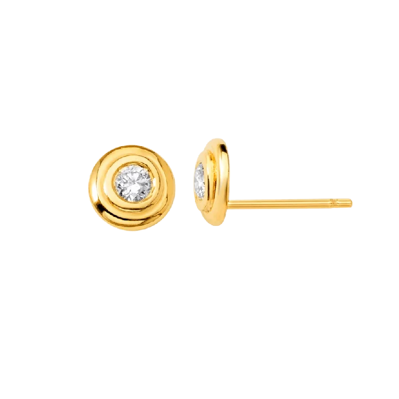 The Perfect Accessory For Less – Jewelry Sale Live Step Bezel Solitaire Earrings