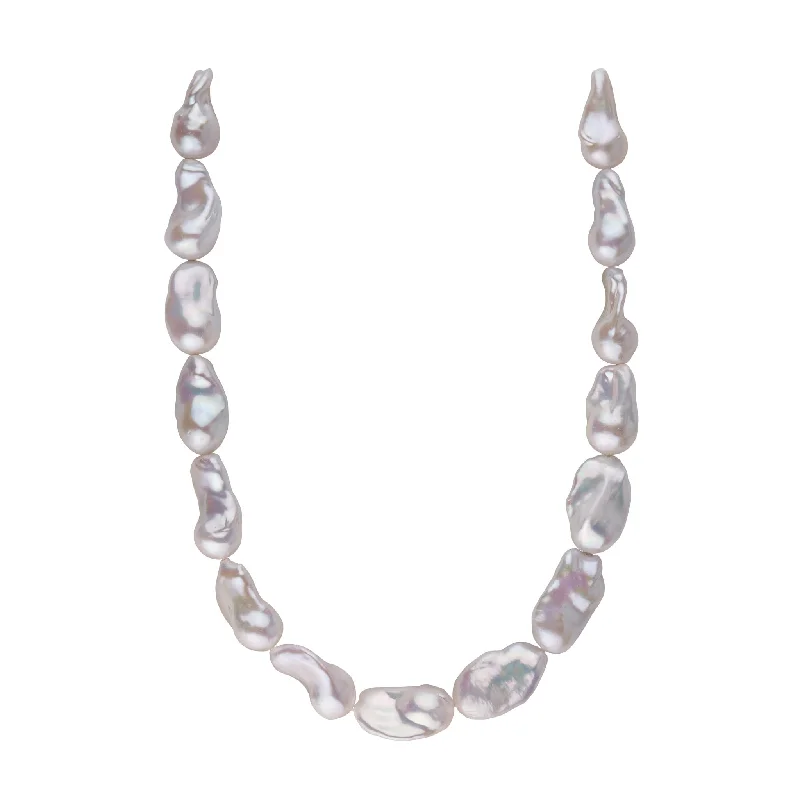 Shop Modern Jewelry Collections With Exclusive Discounts 15.0-18.0 mm White Freshwater Fireball Pearl Necklace Shop Modern Jewelry Collections With Exclusive Discounts 15.0-18.0 mm White Freshwater Fireball Pearl Necklace