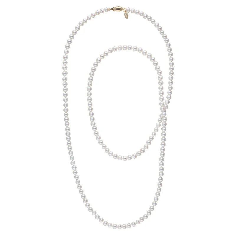 Once-A-Year Jewelry Sale – Grab Your Favorites Now 5.5-6.0 mm White Freshadama Freshwater Pearl 35 Inch Necklace