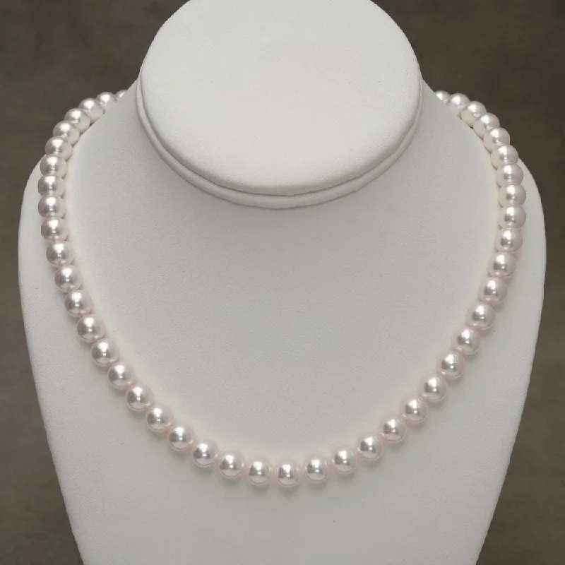 High-End Sparkle, Low-End Prices – Jewelry Sale Live 8.0-8.43 mm GIA Certified Hanadama Akoya Pearl Necklace High-End Sparkle, Low-End Prices – Jewelry Sale Live 8.0-8.43 mm GIA Certified Hanadama Akoya Pearl Necklace